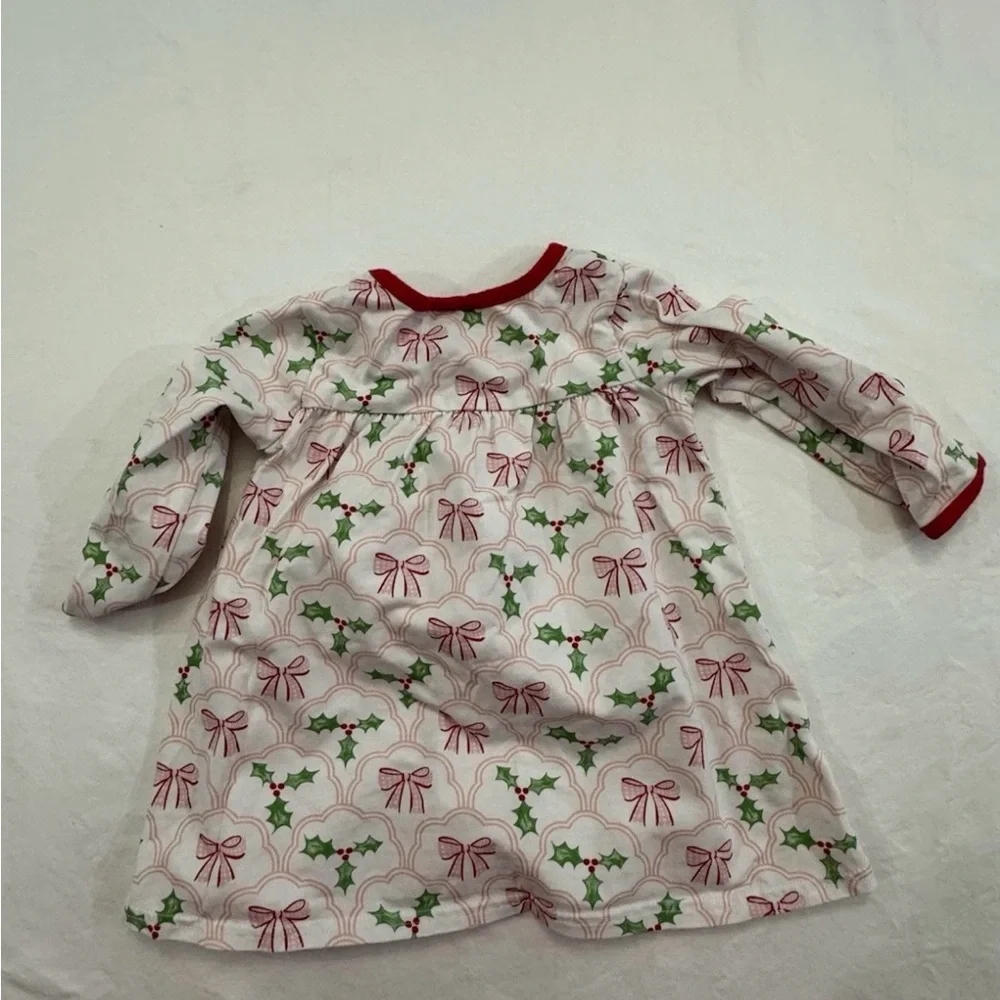 Little Louanne Christmas Bows And Holly Girls 18m Shirt